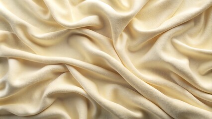 Obraz premium Creamy Draped Fabric Texture Soft, Luxurious, and Elegant Background