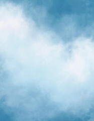 Obraz premium The image shows a cloudy, white blue background. It appears to be a textured backdrop