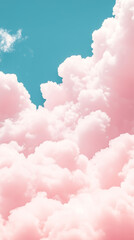 Fototapeta premium Dreamy Pink Cloudscape