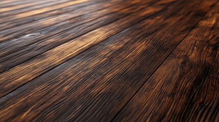 Fototapeta premium A wooden floor with a burnt look