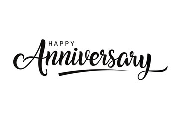 Happy Anniversary calligraphy hand lettering