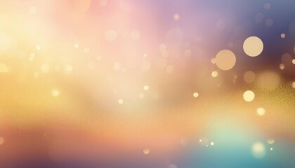 gradient pastel color glow with gold particle abstract bokeh background