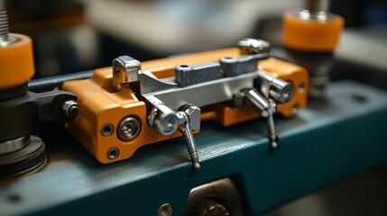 Industrial Machine Component Close Up Detail