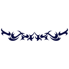 Obraz premium Neo Tribal Tattoo Border Element. Vector Illustration on White Background