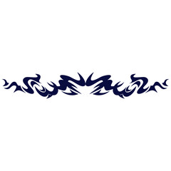 Obraz premium Neo Tribal Tattoo Border Element. Vector Illustration on White Background
