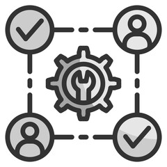 Teamwork  Icon Element For Design