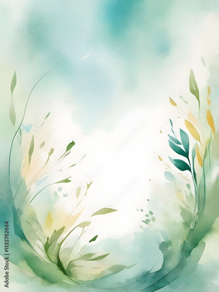 Wall mural abstract background with breeze in spring