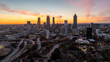 Atlanta Skyline at Sunset