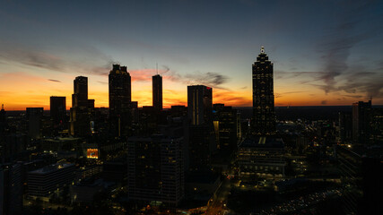 Atlanta Skyline at Sunset