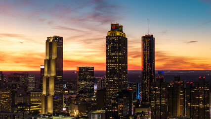 Fototapeta premium Atlanta Skyline at Sunset
