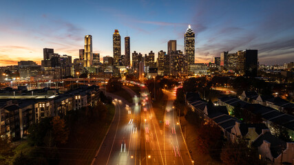 Atlanta Skyline at Sunset