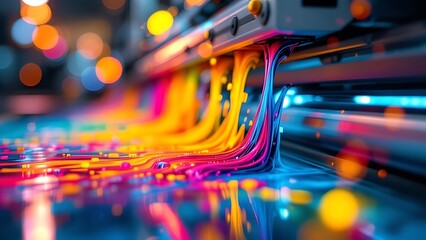 Office or professional plotter lag format photocopier or printer with color ribbons for high quality printing services