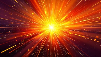 Abstract amazing lightning strike, anime background