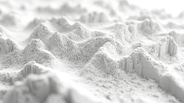 Grey and white abstract tech design with overlapping geometric shapes and smooth gradients ideal for modern corporate and technology-themed visuals