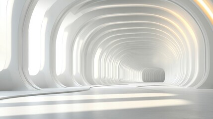 Fototapeta premium Abstract grey and white corporate background with futuristic geometric shapes and gradients suitable for technology business and professional visuals
