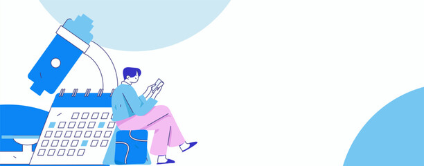 Character reading quietly vector concept operation hand drawn illustration
