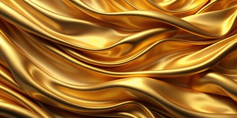 Gold luxury fabric background with a render effect, luxury, gold, fabric, background,render, elegant, textile, shiny