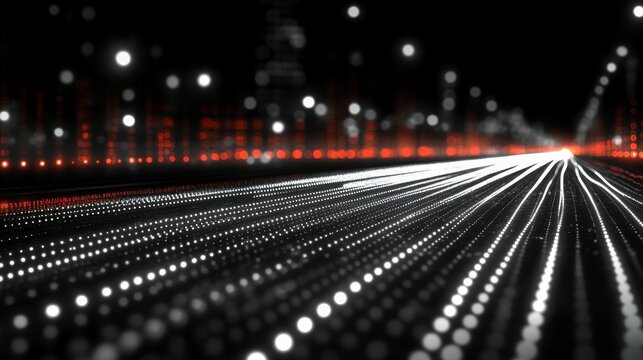 White fractal horizon background with abstract patterns and soft lines creating a modern technology theme ideal for innovative tech concepts digital art and business illustrations