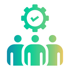 teamwork Gradient icon