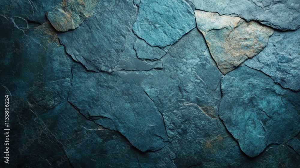 Poster features a rich, dark slate texture with varied tones and intricate patterns, ideal for backgrounds 