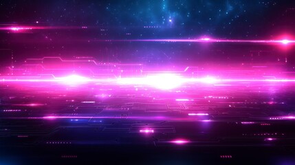 Obraz premium High-tech AI chipset embedded in a sleek circuit board design representing artificial intelligence and cutting-edge technology suitable for digital web banners.