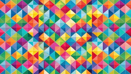 Colorful geometric background with seamless patterns, geometric, colorful, rendering, abstract, texture, shapes, vibrant