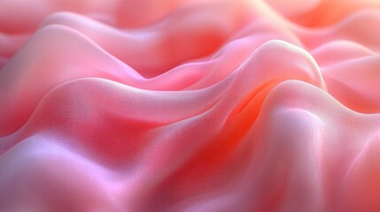 Obraz premium Abstract pink fabric texture with soft waves and gentle light.
