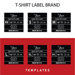 t shirt labels tags