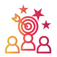 target Line Gradient Icon