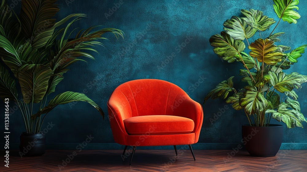 Poster vibrant and dynamic color background patterns, combined with abstract shapes and bold colors such as