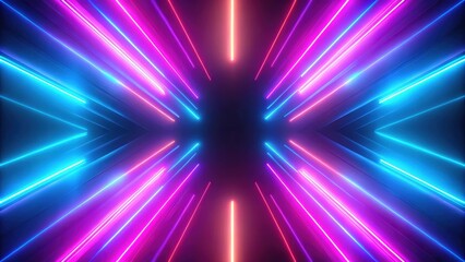 Obraz premium Multicolored motion gradient purple and blue neon lights soft background with animation seamless loop