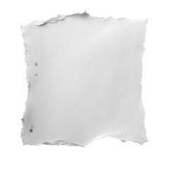 Paper Square. Torn White Paper Scrap in Abstract Square Shape