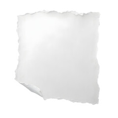 Obraz premium Paper Square. Torn White Paper Scrap in Abstract Square Shape