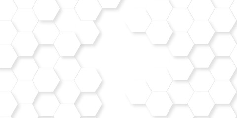 	
Realistic geometric pattern White Hexagonal Background. Luxury White Pattern. 3D Futuristic abstract honeycomb mosaic white background. geometric mesh cell texture. modern futuristic wallpaper.