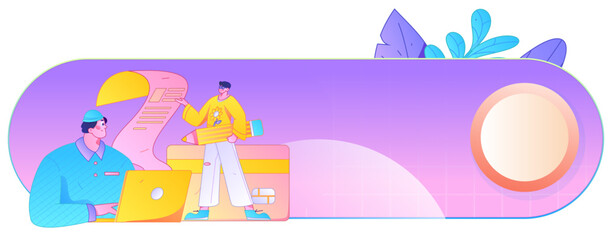 Communicate with consultants flat vector character concept operation hand drawn illustration
