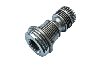 Manual Gear Shift Lever with Classic Design Isolated on Transparent Background