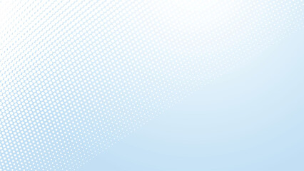Blue and white gradient with halftone seamless pattern abstract background for backdrop or presentation