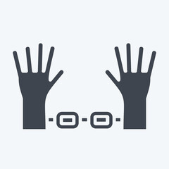 Obraz premium Icon Freedom. related to Justice symbol. glyph style. simple design editable