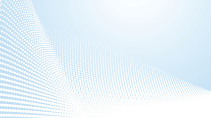 Naklejka premium Blue and white gradient with halftone seamless pattern abstract background for backdrop or presentation