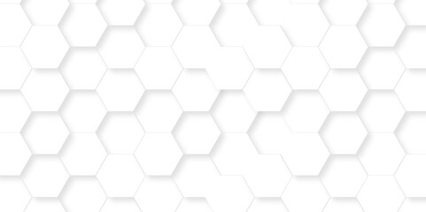 Realistic geometric pattern White Hexagonal texture. Luxury White Pattern. 3D Futuristic abstract honeycomb mosaic white background. geometric mesh cell texture. modern futuristic wallpaper.