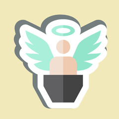 Sticker Innocence. related to Justice symbol. simple design editable