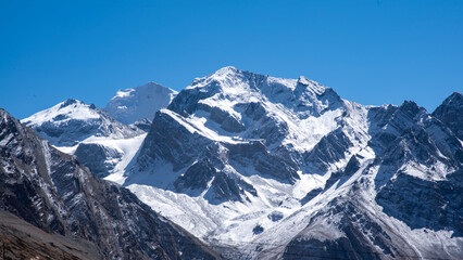 Om Parvat, a sacred peak in the Himalayas, in Uttarakhand, India