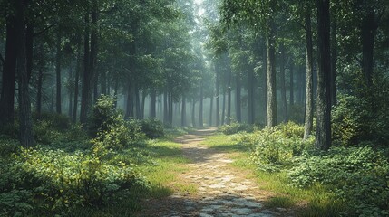 Fototapeta premium Fresh Air in a Spacious City Park