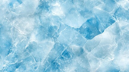 Fototapeta premium A Close-Up View of Icy Blue Fractured Ice