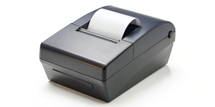 Thermal Receipt Printer for Supermarket, Restaurant & Logistics - Isolated White Background