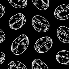 coffee background. Coffee beans pattern background. Coffee beans wallpaper. Coffee Beans Illustration for packaging.