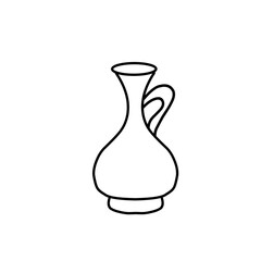 Vase line icon