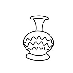Vase line icon