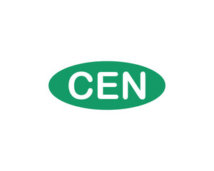 CEN logo design vector template. CEN