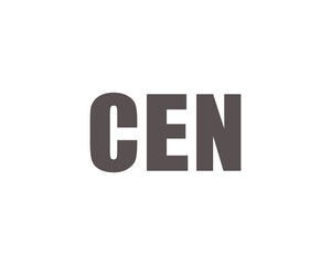 CEN logo design vector template. CEN